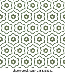 Seamless vector pattern in geometric ornamental style