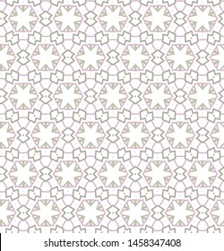 Seamless vector pattern in geometric ornamental style