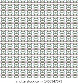 Seamless vector pattern in geometric ornamental style