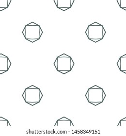 Seamless vector pattern in geometric ornamental style
