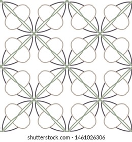 Seamless vector pattern in geometric ornamental style