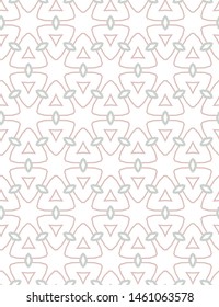 Seamless vector pattern in geometric ornamental style