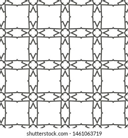 Seamless vector pattern in geometric ornamental style