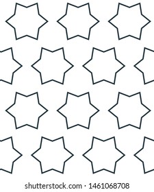 Seamless vector pattern in geometric ornamental style