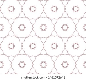 Seamless vector pattern in geometric ornamental style