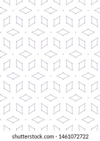 Seamless vector pattern in geometric ornamental style