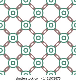 Seamless vector pattern in geometric ornamental style