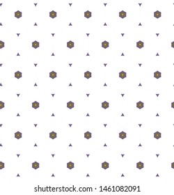 Seamless vector pattern in geometric ornamental style