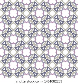 Seamless vector pattern in geometric ornamental style