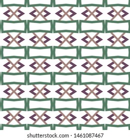 Seamless vector pattern in geometric ornamental style