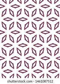 Seamless vector pattern in geometric ornamental style