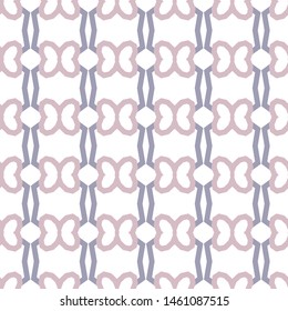 Seamless vector pattern in geometric ornamental style