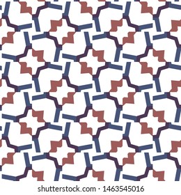 Seamless vector pattern in geometric ornamental style