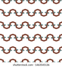 Seamless vector pattern in geometric ornamental style