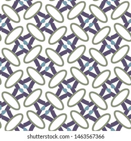 Seamless vector pattern in geometric ornamental style