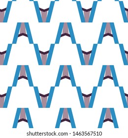 Seamless vector pattern in geometric ornamental style