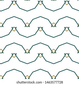 Seamless vector pattern in geometric ornamental style