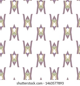 Seamless vector pattern in geometric ornamental style