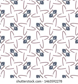 Seamless vector pattern in geometric ornamental style