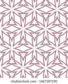 Seamless vector pattern in geometric ornamental style