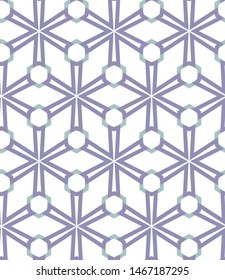 Seamless vector pattern in geometric ornamental style