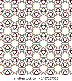 Seamless vector pattern in geometric ornamental style