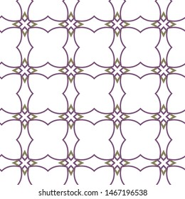 Seamless vector pattern in geometric ornamental style