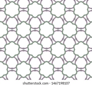 Seamless vector pattern in geometric ornamental style