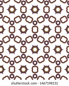 Seamless vector pattern in geometric ornamental style