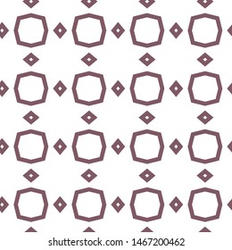 Seamless vector pattern in geometric ornamental style