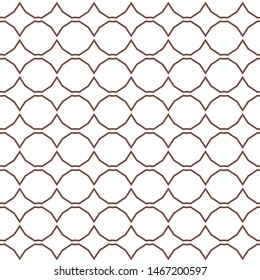 Seamless vector pattern in geometric ornamental style