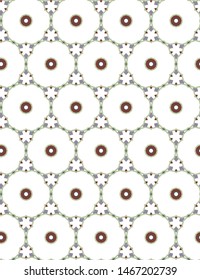 Seamless vector pattern in geometric ornamental style