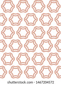 Seamless vector pattern in geometric ornamental style