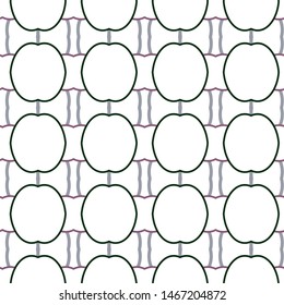 Seamless vector pattern in geometric ornamental style