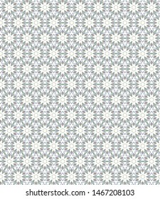 Seamless vector pattern in geometric ornamental style