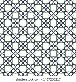 Seamless vector pattern in geometric ornamental style