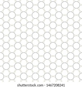 Seamless vector pattern in geometric ornamental style