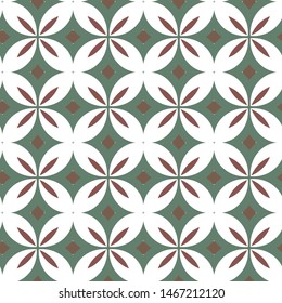 Seamless vector pattern in geometric ornamental style