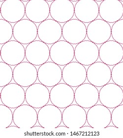 Seamless vector pattern in geometric ornamental style