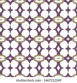 Seamless vector pattern in geometric ornamental style
