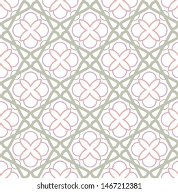 Seamless vector pattern in geometric ornamental style