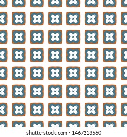 Seamless vector pattern in geometric ornamental style