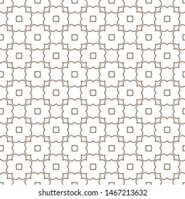 Seamless vector pattern in geometric ornamental style