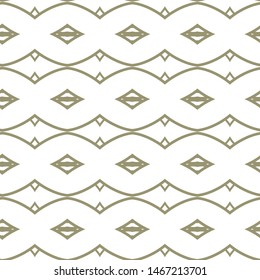 Seamless vector pattern in geometric ornamental style