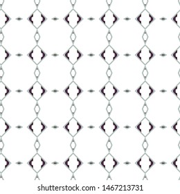 Seamless vector pattern in geometric ornamental style