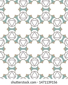 Seamless vector pattern in geometric ornamental style