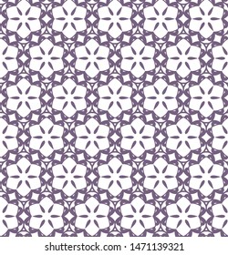 Seamless vector pattern in geometric ornamental style