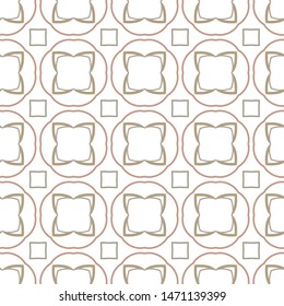 Seamless vector pattern in geometric ornamental style