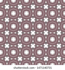 Seamless vector pattern in geometric ornamental style