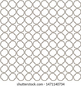 Seamless vector pattern in geometric ornamental style